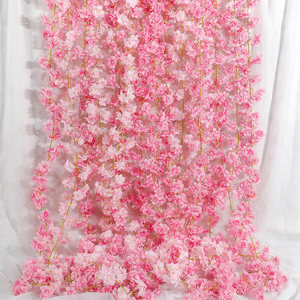 Liangzhou Artificial Cherry Blossom Vines Plastic Fabric 200cm <b>Wedding</b> <b>Arch</b> Decorations - Product Image 1