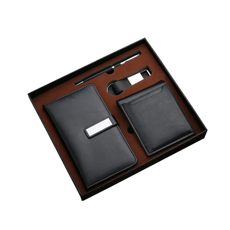 Toptan zarif iş hediye kutu seti Cajas De Regalo kalem anahtarlık dizüstü cüzdan kurumsal hediye seti lüks promosyon adam