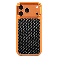 Étui de téléphone en TPU antichoc en fibre de carbone tissée 100% réelle magnétique pour la protection des modèles 18Pro Max et 18Pro, compatible 17pro/17pro Max/18 Dou