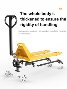 2 tấn Nylon bánh xe Pallet xe tải nặng Nhiệm vụ của nhãn hiệu thủy lực pallet di chuyển xe tải xe đẩy Pallet xử lý thiết bị công cụ - Product Image 2