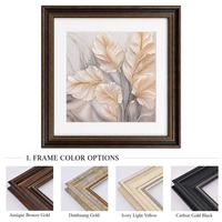 Tableau mural imprimé sur toile, motif plume botanique neutre, impression de luxe avec cadre PS, décoration pour hôtel, boutique, chambre