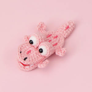 إكسسوارات شعر رخيصة لطيفة مصنوعة يدويًا مخلب دبوس شعر فريد محبوك كروشيه تمساح طقم للأطفال والفتيات - Product Image 5