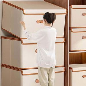 Sac de rangement pliable 26L pour vêtements, boîte de rangement portable pour armoire avec poignée renforcée pour la literie, les couettes et les organisateurs de placards - Product Image 6