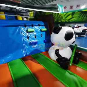 Parcours d'obstacles gonflable large <b>inflatable</b> obstacle course panda bouncy <b>house</b> bouncer castle - Product Image 4