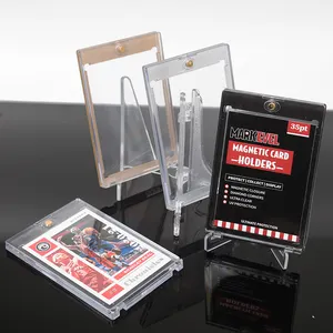 Estuche magnético fuerte de One Touch para tarjetas coleccionables, soporte de tarjetas magnéticas de un toque, tarjetas deportivas comerciales