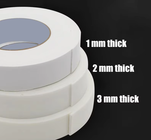 10m mạnh mẽ hai mặt cao su dính EVA bọt băng trắng cao khả năng hiển thị dễ dàng xé độ nhớt cao cho các ứng dụng đóng gói - Product Image 1