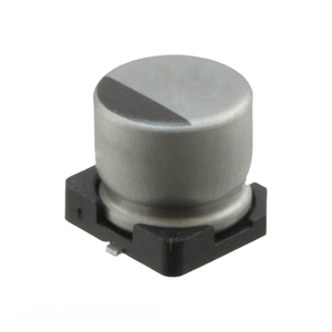 Distribuidor Autorizado UUR1J4R7MCL1GS Condensador de Aluminio de 4.7 uF, 20%, 63V, SMD, Montaje en Superficie - Product Image 1