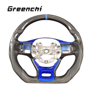 Kia K5/K1/K2/K3/K4 Carbon Fiber Leather Racing <strong>Steering</strong> Wheel <strong>Modification</strong> Customized Flat Bottomed Sports Wheel Customizable - Product Image 4