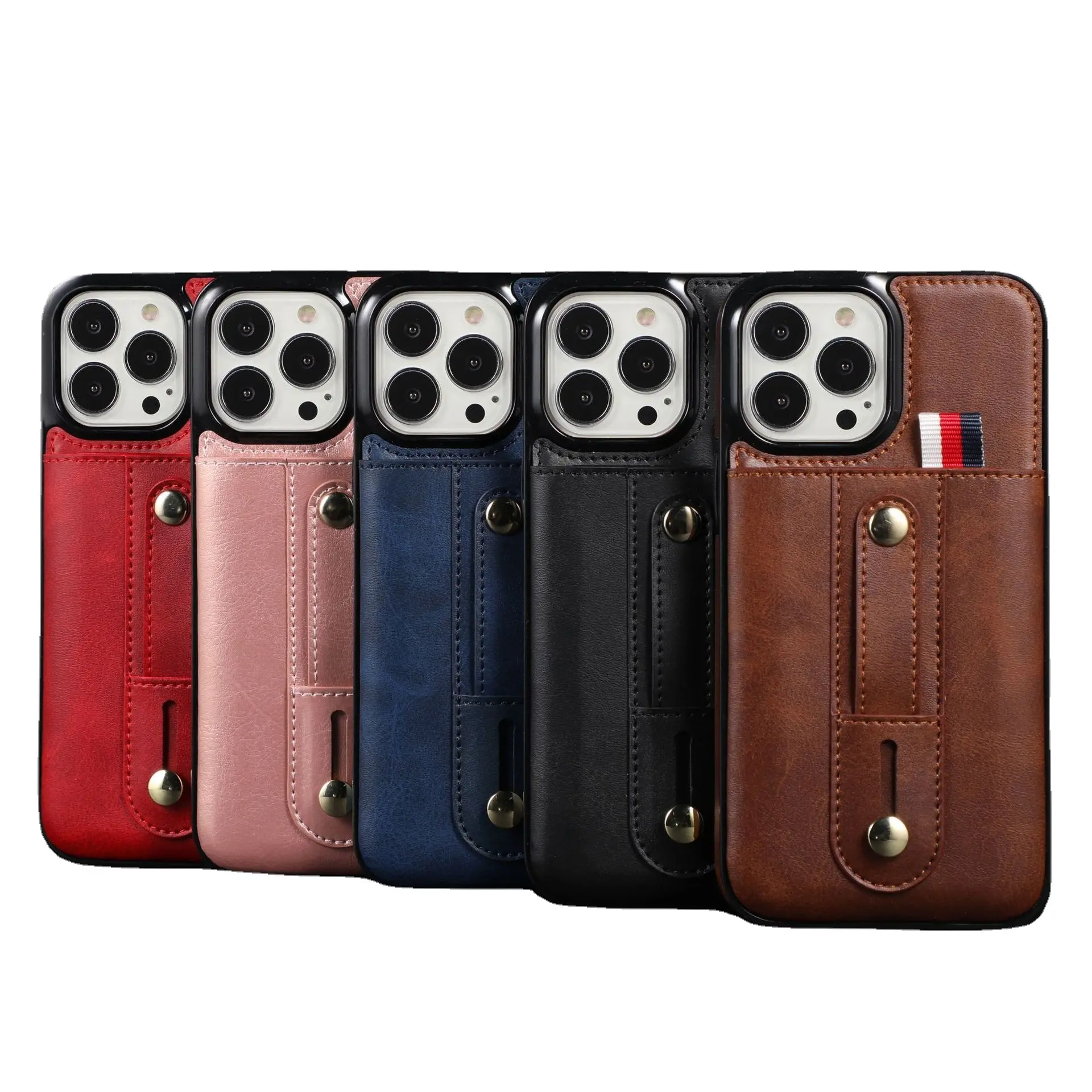 New arrival creative ring buckle apple 14 phone holster card case for iPhone 13 pro case