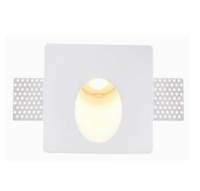 GW07050 Lampe murale à LED minimaliste nordique 5W sans garniture GU10 Lampe d'escalier en gypse Encastré LED Plâtre Applique murale