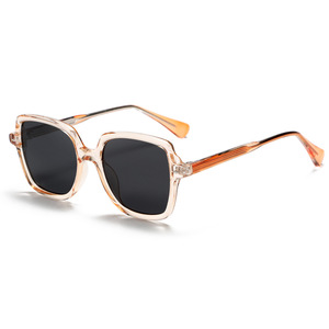 Gafas de Sol para Mujer Grey Jack, UV400 Polarizadas, Montura de PC, Lentes TAC Transparentes Incoloras, Montura Grande, Estilo Moderno - Product Image 5