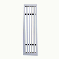 Grille de ventilation de climatisation en alliage d'aluminium PVC, ventes directes d'usine, spécifications personnalisables