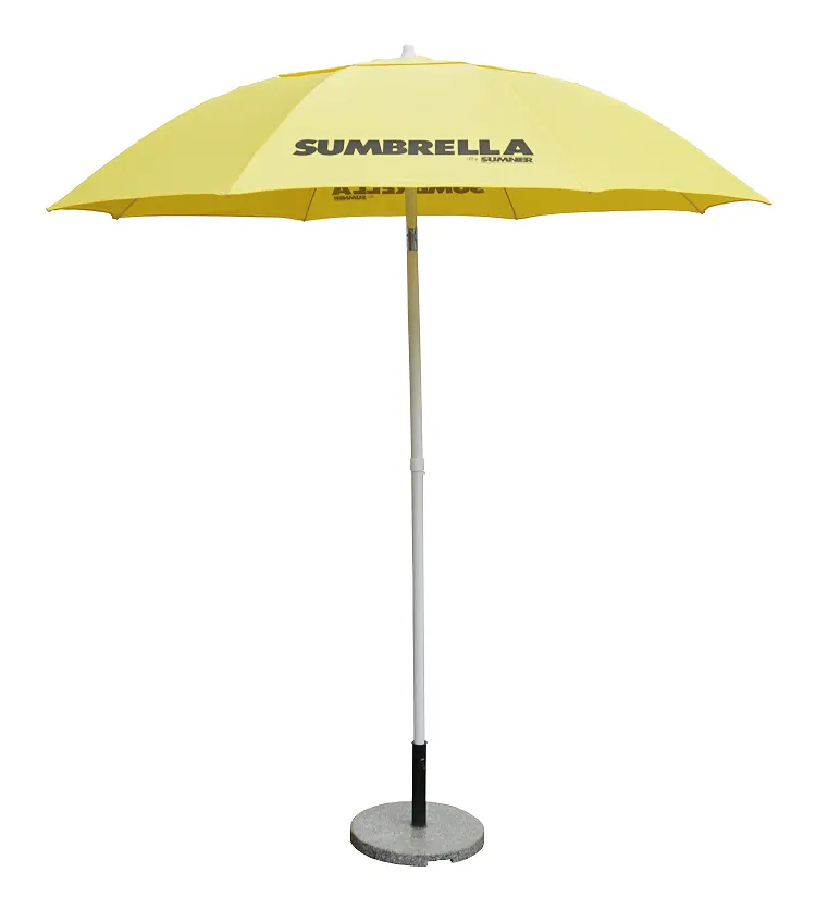 Guarda-sol personalizado para praia, guarda-sol promocional à prova de vento e retardador de chamas, novo design, preço de fábrica