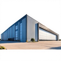 Edificio de Estructura de Acero para Grandes Espacios - Almacén y Garaje Prefabricado Moderno de Ensamblaje Rápido con Diseño Anti-Ventilación
