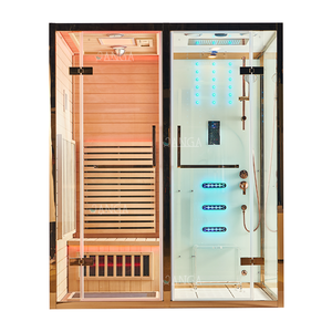 Cabine de <span class=keywords><strong>douche</strong></span> <span class=keywords><strong>Sauna</strong></span> <span class=keywords><strong>Hammam</strong></span> Saunas <span class=keywords><strong>Hammam</strong></span> Mini <span class=keywords><strong>Sauna</strong></span> Infrarouge Maison <span class=keywords><strong>Hammam</strong></span> Kits Puertas De Cedro Extérieur - Product Image 2