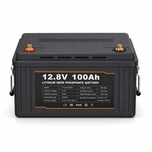 12V 100Ah LiFePO4 Battery Group 31 Built-in 100A BMS 6000 Cycle Life Rechargeable Lithium Battery Solar RVs Marine Vans