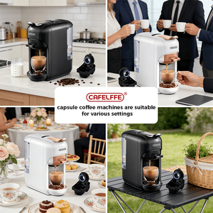 เครื่องชงกาแฟ CAFELFFE 5-in-1 แบบไฟฟ้า พลาสติก 20 บาร์ กึ่งอัตโนมัติ ชงเอสเพรสโซ่ ชงได้ทั้งร้อน/เย็น 7 แคปซูลน้ำ - Product Image 4