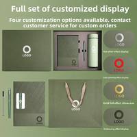 Coffret Cadeau Sans Fil Idéal pour Entreprises : Tasse Isotherme, Stylo, Clé USB, Carnets A5 en Papier Épais, Personnalisable