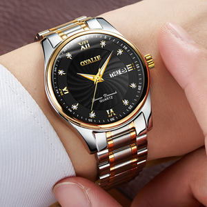 Reloj Deportivo Clásico de Lujo para Hombre, Resistente al Agua, de Acero Inoxidable, con Diamantes, Cuarzo, Visualización de Día de la Semana, Esfera de 40 mm, Correa de 22 mm, Relojes Hombre - Product Image 2