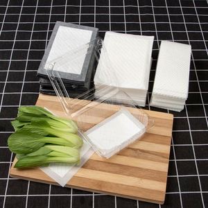 Prix d'usine Tampons absorbants frais pour viande, fraise, cerise, tomate, 40 ml/unité, noir/blanc, pour emballage absorbant de viande - Product Image 3