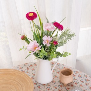 Ramo de Margaritas Artificiales Meidi, Tela Tejida de Plástico, Decoración del Hogar, Accesorios para Bodas CF01295A - Product Image 1