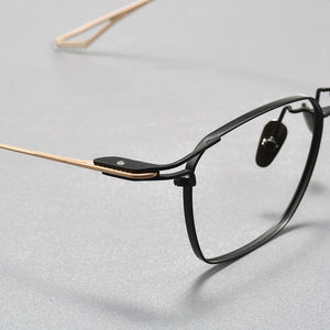 Lunettes de vue Jiojew vintage rétro ultra-légères en titane Lunettes progressives Montures optiques Lunettes avec prescription - Product Image 2