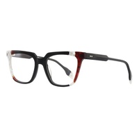 Gafas de Lectura con Montura Cuadrada Completa, Ligeras, de Acetato Laminado, Diseño de Moda de Lujo Unisex con Logotipo Personalizado, Gran Venta