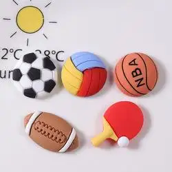 Sport Mini Ping Pong Voetbal Basketbal Flatback Hars Cabochon Scrapbooking Decoratie Ambachten Diy Handgemaakte Accessoires