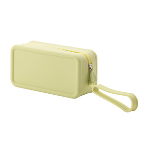 Sac de rangement de voyage moderne de luxe en silicone, étanche et anti-poussière, pour maquillage et articles de toilette, grand porte-téléphone et porte-monnaie, couleur unie - Product Image 5