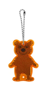 Gantungan Kunci Reflektif Bentuk Beruang Klasik, Digunakan untuk Hadiah Promosi