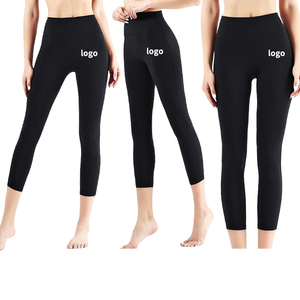 กางเกงโยคะเอวสูงสำหรับผู้หญิง กางเกงออกกำลังกายวิ่ง กระชับสัดส่วน ไร้รอยต่อ ผ้ายืดสแปนเด็กซ์ สไตล์กีฬา ฟรีไซส์ - Product Image 3