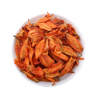 Teh Bunga Lily Kering Massal Cina Bai He Hua Bunga Utuh Bahan Baku untuk Campuran Teh Tidur Nyenyak 100% Alami