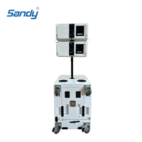 Sistema de Altavoces Portátiles Sandy Audio Mx 2.1 Line Array para Exteriores, Mezcla de Bandas, Grabación de PC y Karaoke
