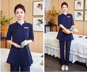 Nuevos uniformes de belleza Salón de spa coreano Esteticista Ropa Masaje de uñas Terapeuta Uniforme Ropa de masaje de alta calidad - Product Image 6