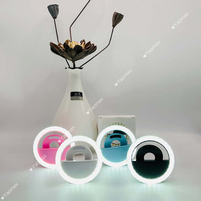 2024 Top Selling Portable Selfie Flash LED Clip-on Mobile Phone Selfie Light for Night Makeup Camera Self-timer Lamp
