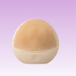 Mini cepillo facial vibratorio sónico con forma de bola de crema, de silicona, eléctrico, para limpieza profunda de poros, masaje de piel, herramienta diaria para el cuidado de la piel - Product Image 1