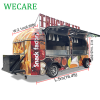 Gerobak Jajanan Wecare Street Portable Doner Kebab Es Krim Bakery Coffee Shop Food Truck Bar Trailer Foodtruck dengan Dapur Lengkap Dijual