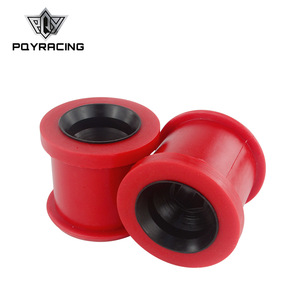 Bagues de bras de suspension inférieurs Poyracing pour VW Golf Caddy Jetta Passat – Pièces de rechange et de mise à niveau en polyuréthane rouge - Product Image 1