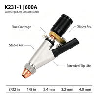 Ensemble de buse de contact pour torche à arc immergé Lincoln K231-1 600A, support d'électrode de soudage à l'arc