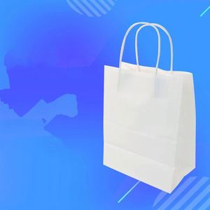 Kraft Paper Bags with Handles Bulk <b>Gift</b> Medium Size for Shopping Party <b>Small</b> Business Takeaway Food Packaging Paper Bags - Product Image 4