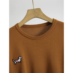 Ensemble tricoté 2 pièces tendance pour <span class=keywords><strong>femme</strong></span>, style européen <span class=keywords><strong>automne</strong></span> 2026, pull décontracté sportif et pantalon ample à jambes larges, <span class=keywords><strong>tenue</strong></span> chic - Product Image 5