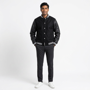 Chaqueta Varsity de Invierno para Hombre, Acolchada, Resistente al Viento, 100% Algodón, Transpirable, Personalizada, de Alta Calidad, Precio Económico, Venta al Por Mayor - Product Image 1