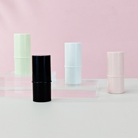 Tube de baume à lèvres mini personnalisé en gros, capacité 6g, vide, en plastique, couleurs rose, noir, blanc, matériau ABS/PP, impression sérigraphique