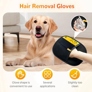 Gants anti-poils pour animaux de compagnie, brosse double action, éliminateur de poils pour kit de toilettage chat et chien - Product Image 5