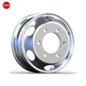 Llanta de rueda de aluminio, 16X6,0 K, PCD 222,25, 6 agujeros para camiones y autobuses, alta dureza y peso ligero, venta al por mayor