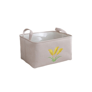 Boîte de rangement pour vêtements en coton, lin et EVA avec poignée pour jeans, jouets, armoire, panier de rangement de bureau - Product Image 5