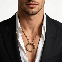 Collier pendentif Couronne d'épines entièrement serti de zircons CZ, chaîne corde en laiton, bijoux Hip Hop, plaqué argent/or, cadeau unisexe