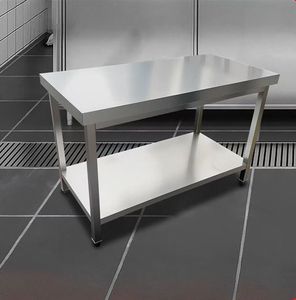Tavolo da lavoro commerciale da cucina in acciaio inox tavolo da lavoro ristorante tavolo da lavoro SUS 304 - Product Image 3