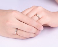 Bijoux de mariage en or véritable 18K, bague femme et homme, couleur mixte, ensemble de bagues pour Couple, en diamant, 2 tons
