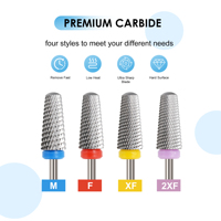 Yaqin usine OEM électrique 2.35mm foret à ongles lisse haut outil de pédicure pour Gel épais et acrylique enlèvement des ongles en gros
